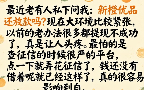 新橙优品还在放款吗，遴选5个黑户0门槛贷款口子