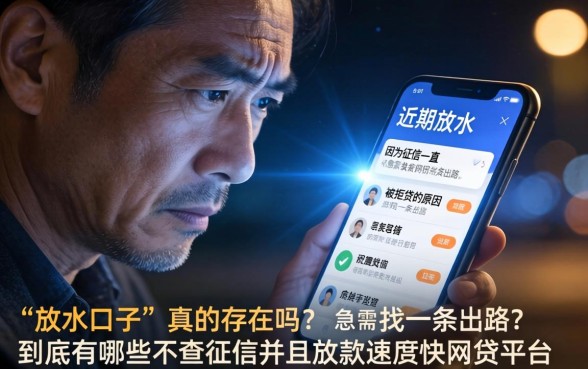 最近放水的口子接头，详尽说明五个不看征信网贷平台放款快的口子