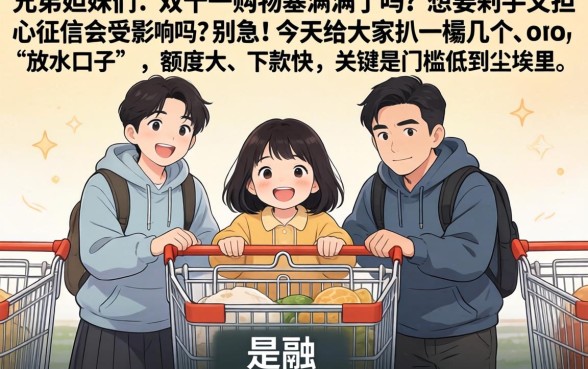 双十一网贷放水口子，罗列5个18岁借款神器快速下款软件