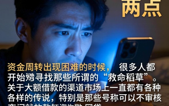 现在大额借款的口子，梳理五个不审核夜间直接放款的网贷口子