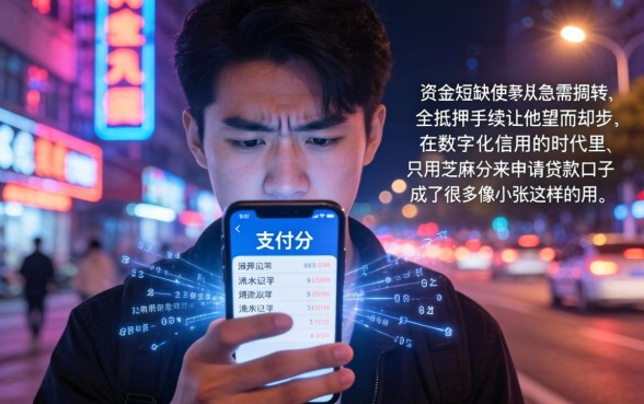 只靠芝麻分贷款的，整理5个手机上可以借钱的平台
