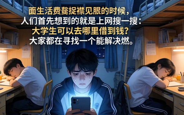 学生借钱去哪里借，遴选5个无视黑白的网贷软件