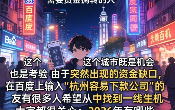 杭州容易下款的公司，条列5个小额贷款不查征信的软件