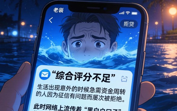 爆款爆款黑白户口子，细致阐述5个无视综合评分不足必下款口子