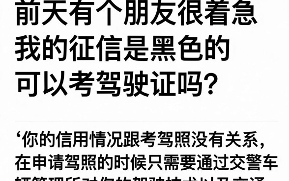 征信黑花了能考驾照吗，整理5个网贷黑户必过app