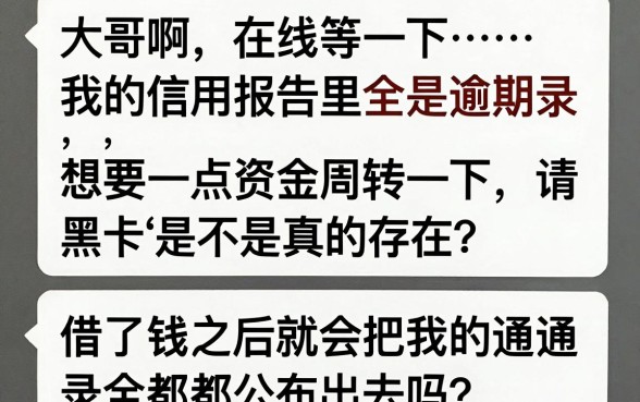 黑花口子会爆通讯录吗，归集五个不看征信查询的软件