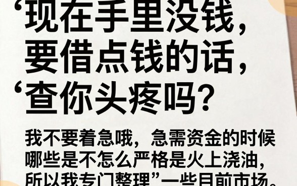 网上借钱好下钱的口子，详尽说明5个手机身份证秒借现金的口子