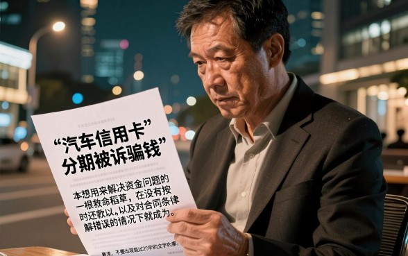 汽车信用卡分期被起诉诈骗，归纳5个无视一切包下1万的贷款