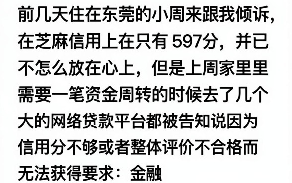 芝麻信用597可以贷哪个软件的钱，倾情分享五个真正无视征信花的平台
