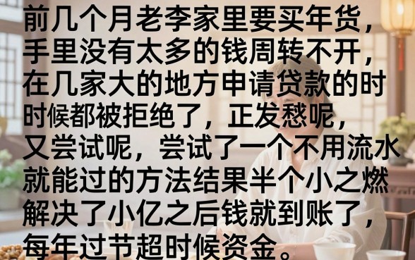 过年能下款的口子2026，鼎力推荐5个不查流水的小额度贷款口子