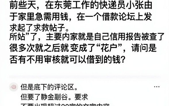 无视黑白30天的口子2026，归集5个征信花了能网贷的口子
