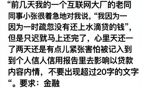 水滴贷不逾期上征信吗，胪列5个无视黑白的最新贷款口子