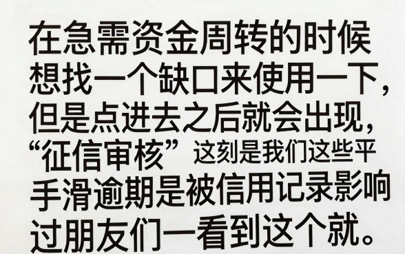 想申请贷款却担心征信，整合五个轻松借款无征信记录的平台