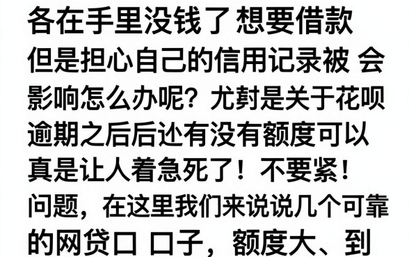 花呗逾期了还了有额度有什么方法可以用吗，精选五个无视黑白户秒下款口子平台