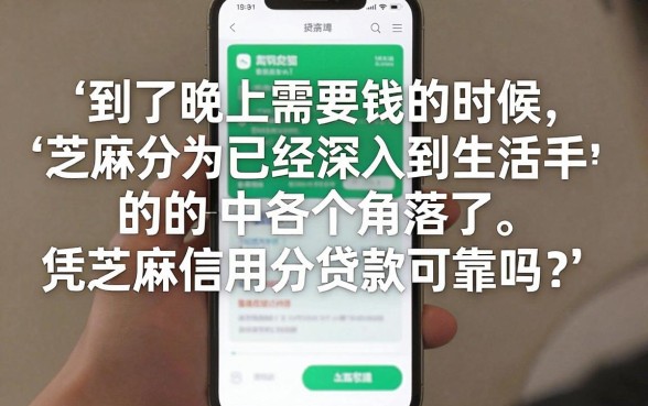凭芝麻信用分贷款靠谱，枚举5个秒批无面签贷款app