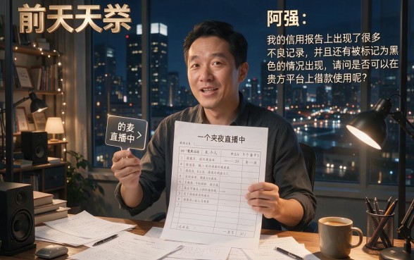 征信黑花了能直播吗贴吧，理出五个不用面签和芝麻分的贷款app