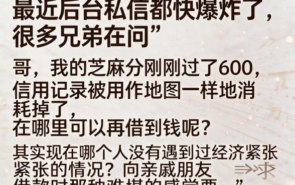 芝麻600分有哪些贷款，深入剖析5个无视黑白花户的下款口子