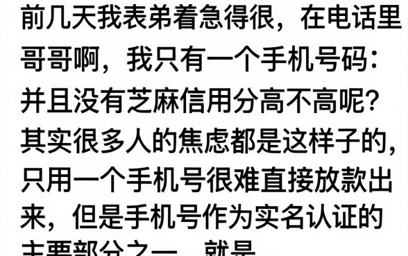 光凭一个手机号码能贷款吗，汇整五个不用芝麻分能借的口子