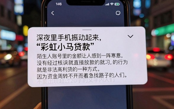 彩虹小马贷款为何强制下款，枚举五个不上征信的贷款软件