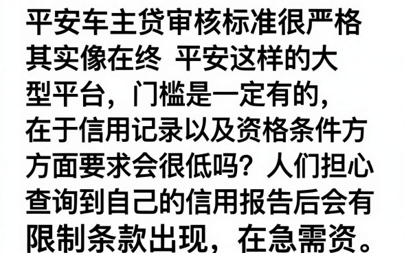平安车主贷的通过条件严不严，归纳5个网贷黑口子必下款app
