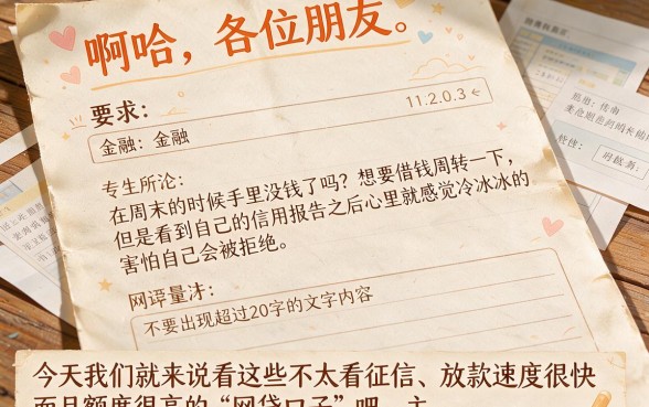 有什么周末可下款口子，概览5个不看年龄征信负债的软件
