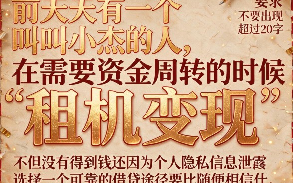 租机借款口子中介可靠吗,精选五个不看征信小额借钱的软件
