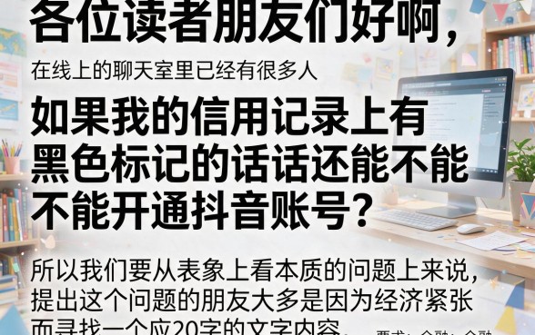 征信黑花了可以注册吗抖音,甄选五个1000至5000的小额贷款平台