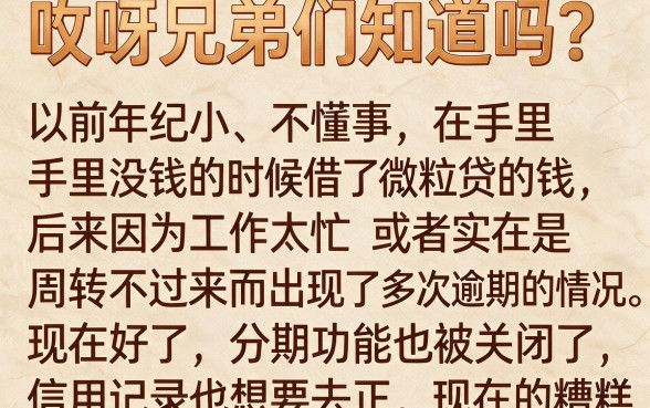微粒贷多次逾期关闭分期，诚意推荐五个无视黑户包下款的口子
