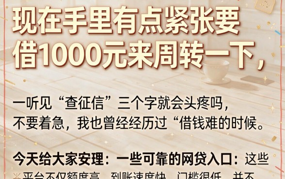一千块钱最容易下款的口子,概览5个支付宝快贷轻松借app