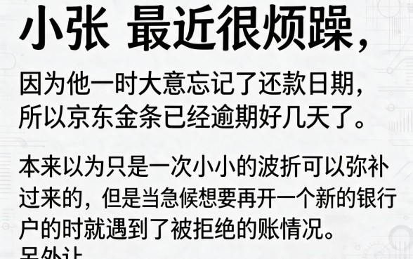 京东金条逾期影响几个银行卡，筛选5个无视黑白户秒下款口子软件
