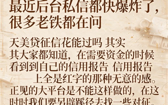 天美贷征信花好通过吗,陈列五个值得信赖的借贷平台
