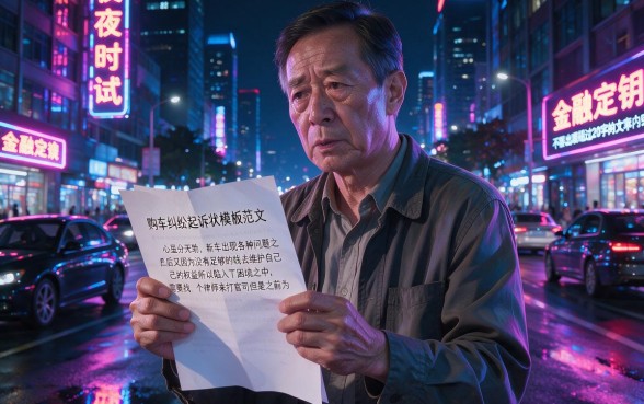购车纠纷起诉状模板范文，详尽说明五个借钱平台不看综合评估的app