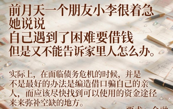 逾期找什么借口和家人说话,整合5个花户3000秒下款app