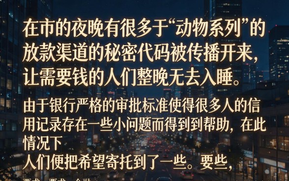 和动物系列必下的口子,倾情分享5个有公积金无视一切的口子
