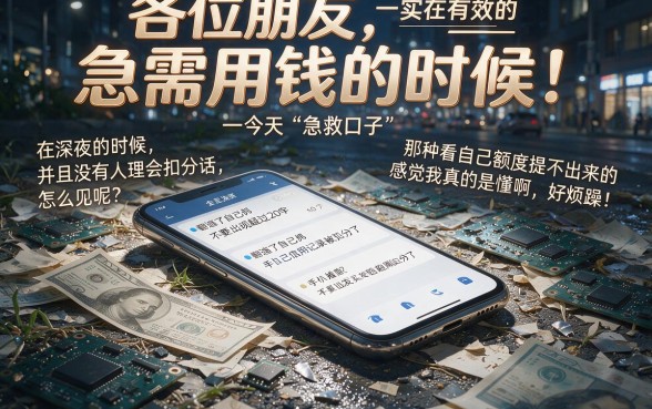 黑户贷款夜间能秒过下款的口子，揭秘五个20岁借钱不求征信速借软件