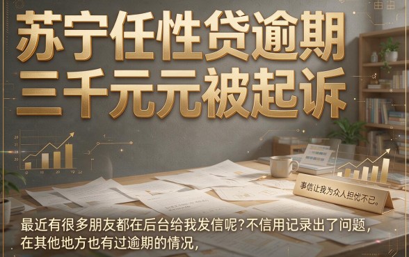 苏宁任性贷逾期三千起诉,概括五个手机身份证秒借现金的平台