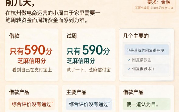 支付宝芝麻信用590,枚举5个不看征信的借钱平台
