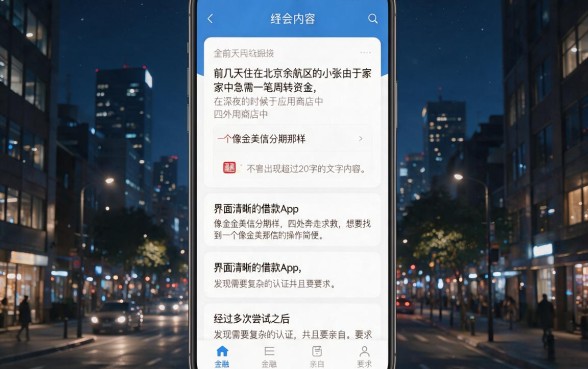 类似金美信分期借款app下载一样方便的贷款软件，罗列5个比较好的小额贷款平台