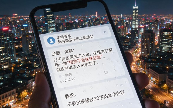 短期贷款平台容易下款，胪列5个手机上可以借钱的平台