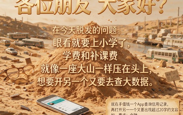 征信黑花了孩子读书怎么办，枚举五个真正无视逾期大数据的网贷口子