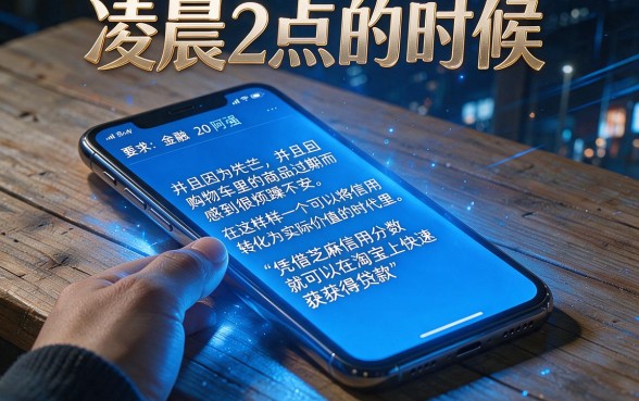 凭芝麻分淘宝秒下的口子，细致阐述5个网贷黑口子必下款app