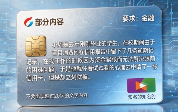征信逾期必下高额度的信用卡，理出五个大学生可以使用的平台