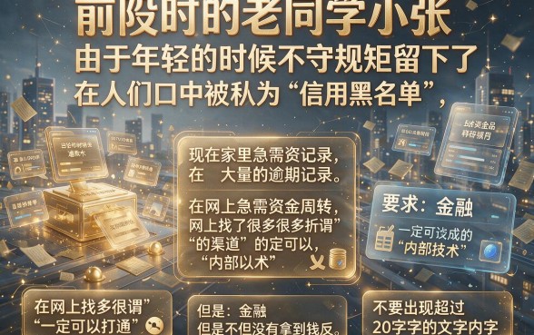 网借款技术新口子骗局，理出五个黑户贷款的口子必下app