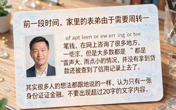 身份证直接下款的口子，精选5个失信人员可以借钱的网贷app