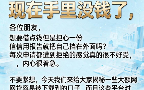 容易下款的大额网贷口子,细致阐述5个无视黑户百分百下款平台