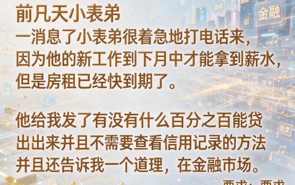 微信下款的口子2026，归纳5个不看征信无视黑白百分百下款网贷app