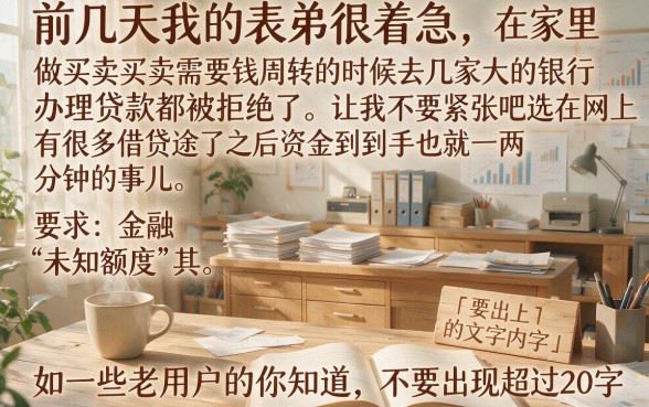 能借4未知未知未知的口子秒下款，细致阐述五个网贷口子风控不严的平台
