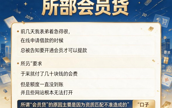 需要开会员下款的口子，汇总5个必下的小额贷款app