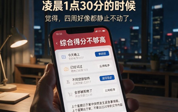 一个月申请网贷几次好通过，胪列5个无视评分的贷款平台