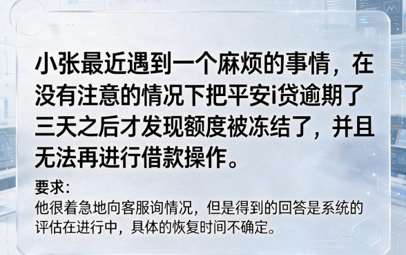 平安i贷逾期多久不能使用，归集5个20岁借钱不求征信速借口子